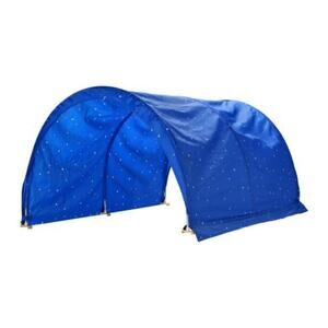 IKEA KURA Bunkbed Bed Tent Blue White Dots